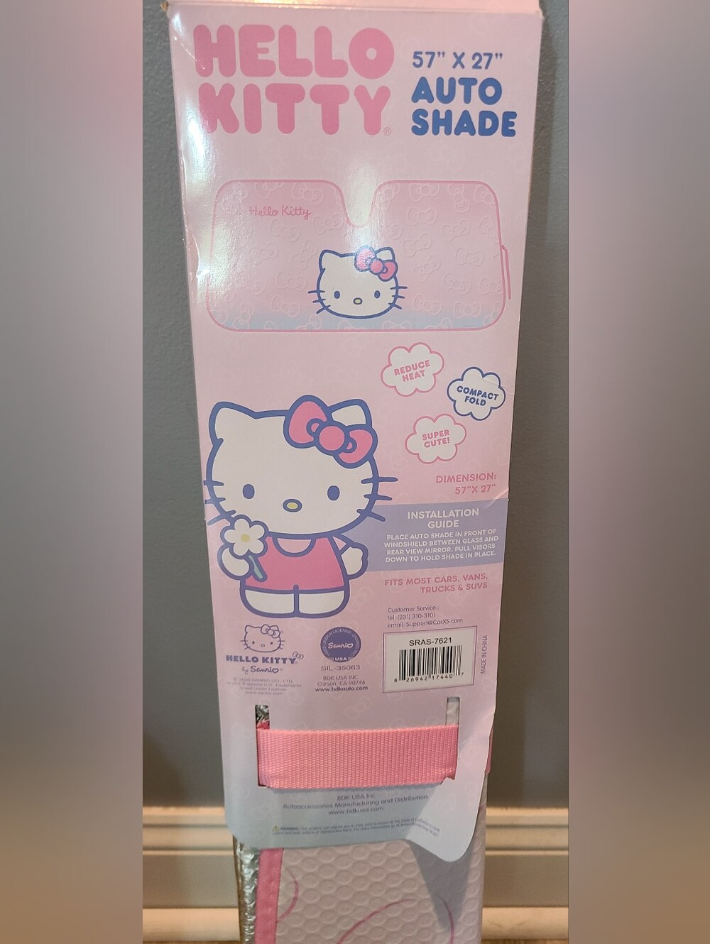 Hello kitty auto sunshade